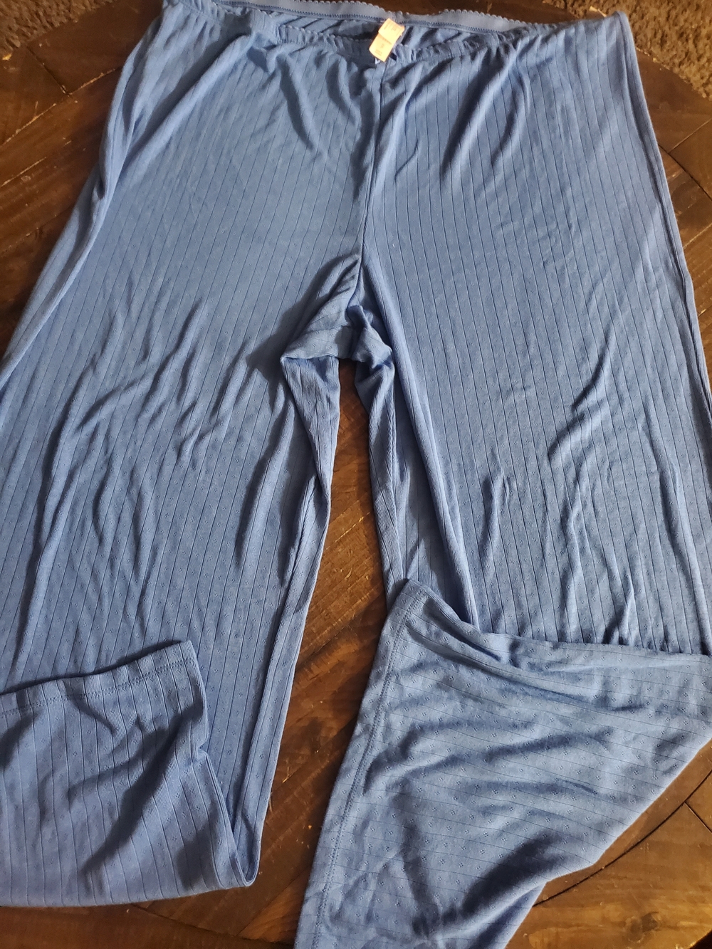 Auden Ribbed Blue Women's Lounge Pants